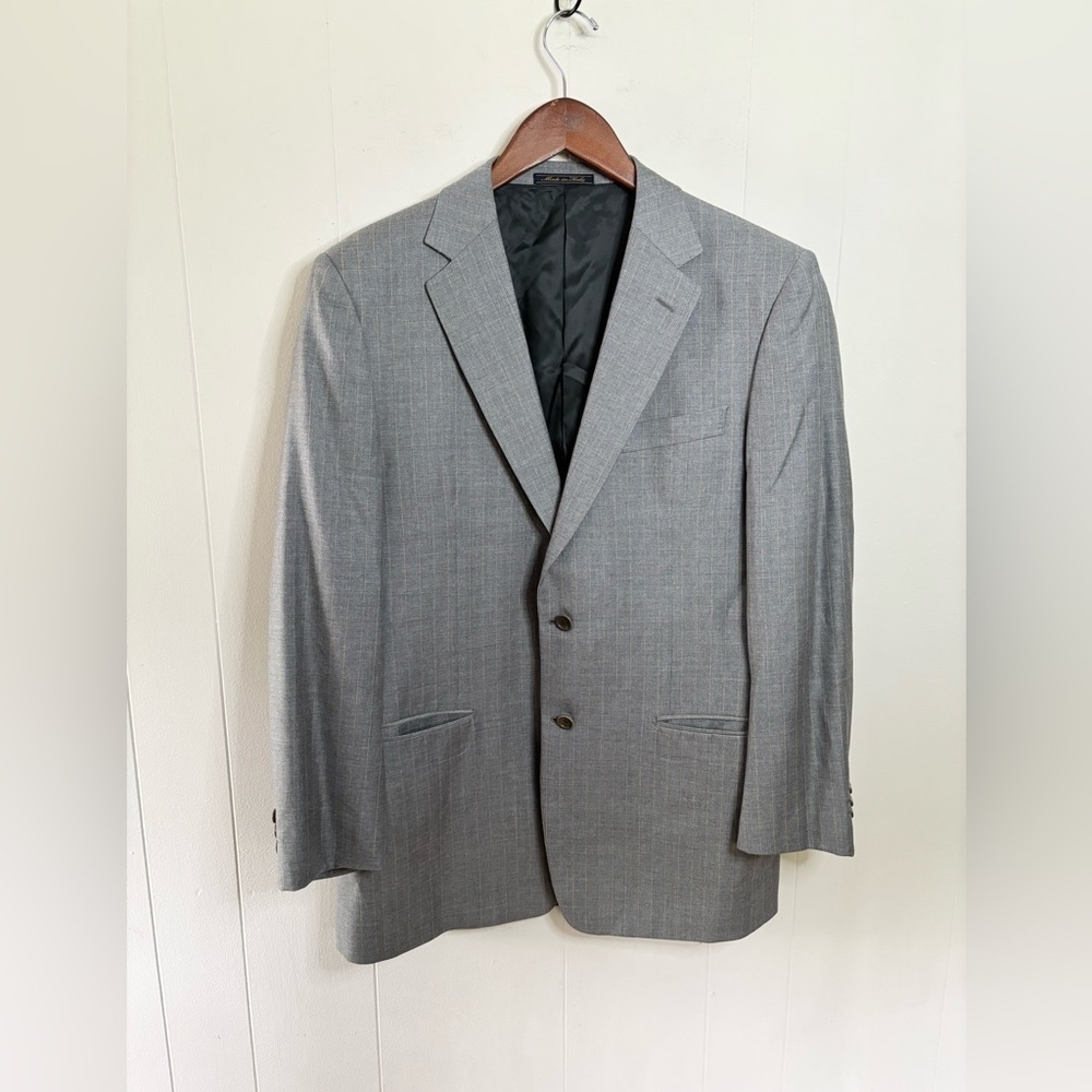 TRUSSINI Linea Nuova Suit jacket SZ 40R Grey Fully Lined men’s